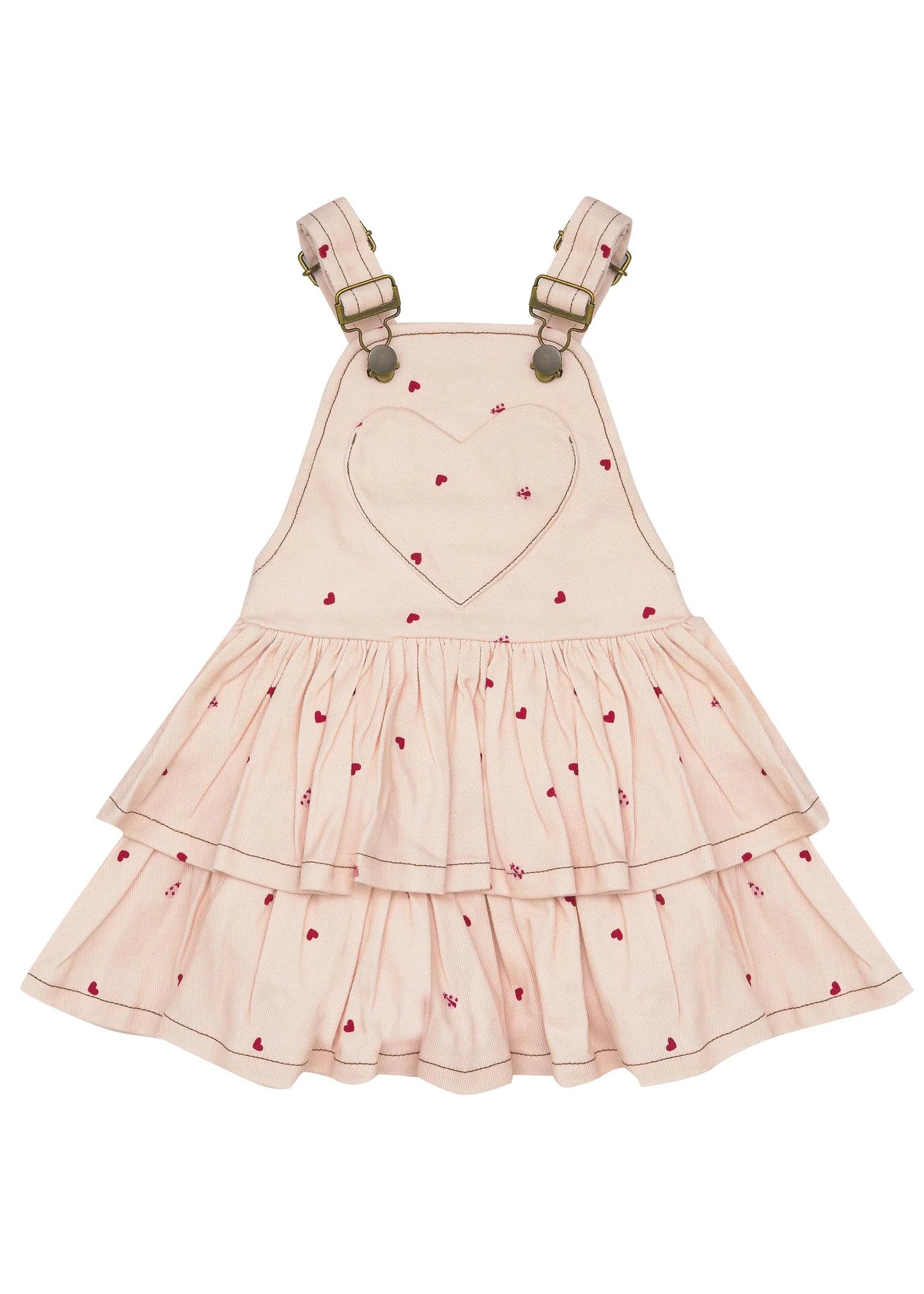 Pink bella + lace Pinafore, 6-12M