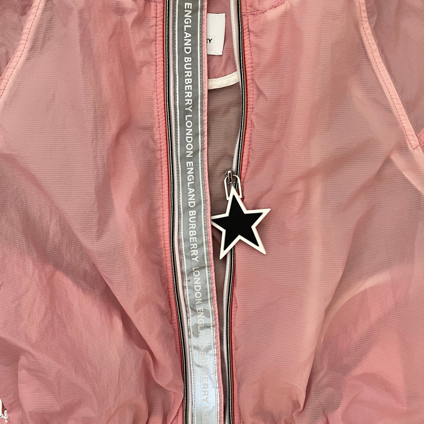 Pink Burberry Windbreaker, 3Y