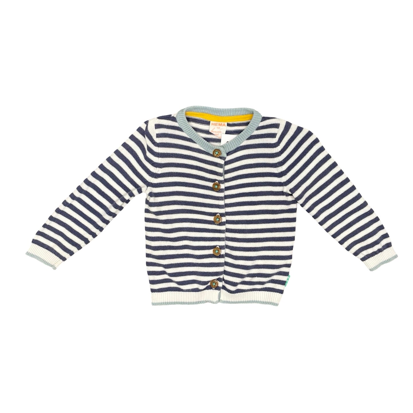 Blue White stripe Hema Cardigan, 12-18M