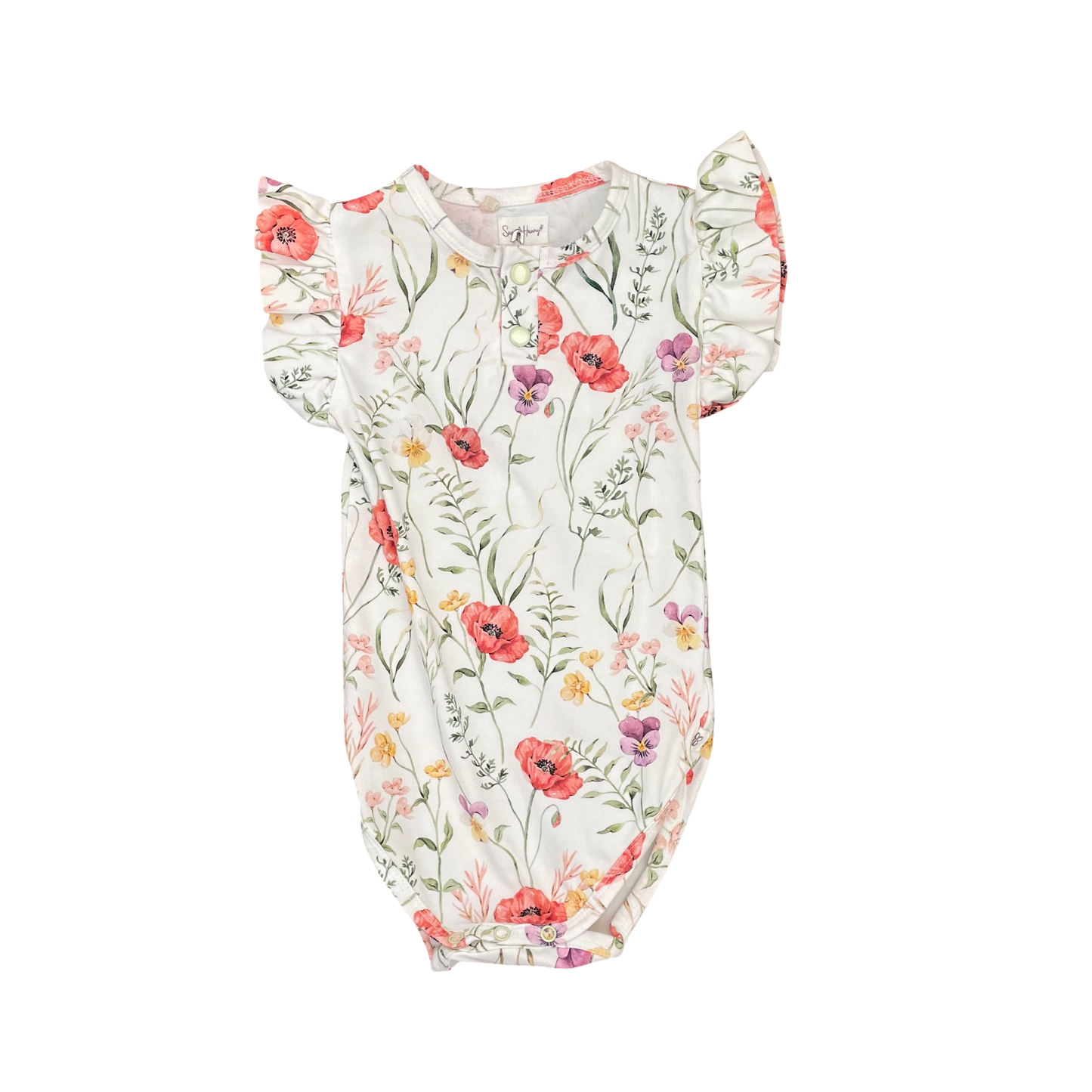 Poppy Snuggle Honey Bodysuit, 6-12M