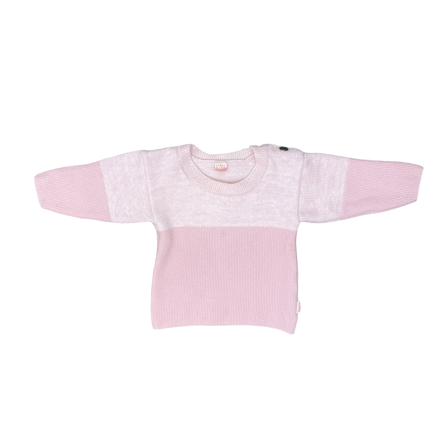 Pink Cable Melbourne Jumper, 12-24M