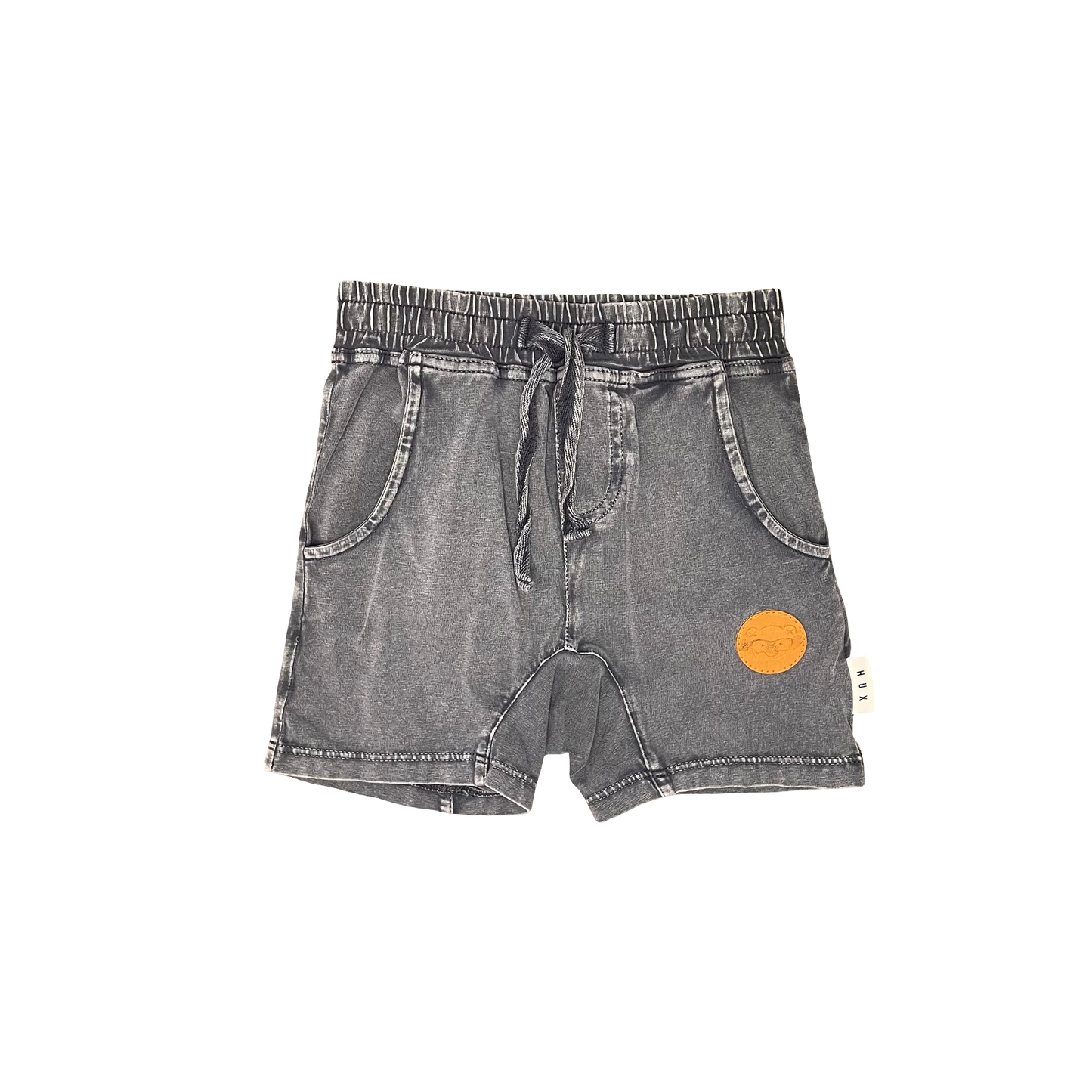 Black Hux Shorts, 6-12M