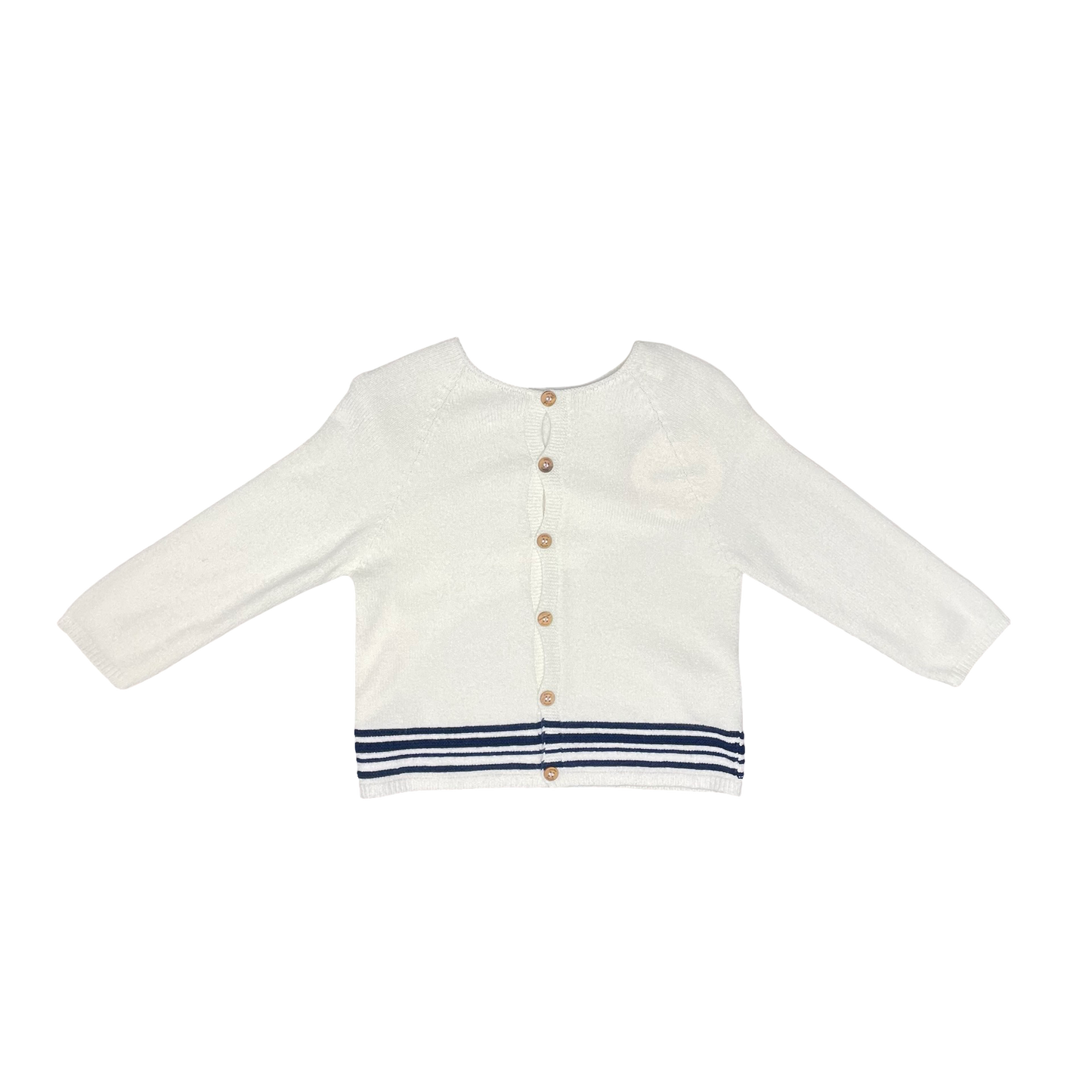 Cream Cozmo Knit Cardigan, 12M