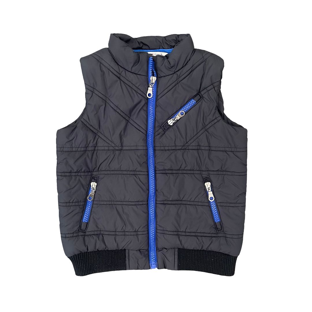 Black Fox & Finch Puffer Vest, 5Y