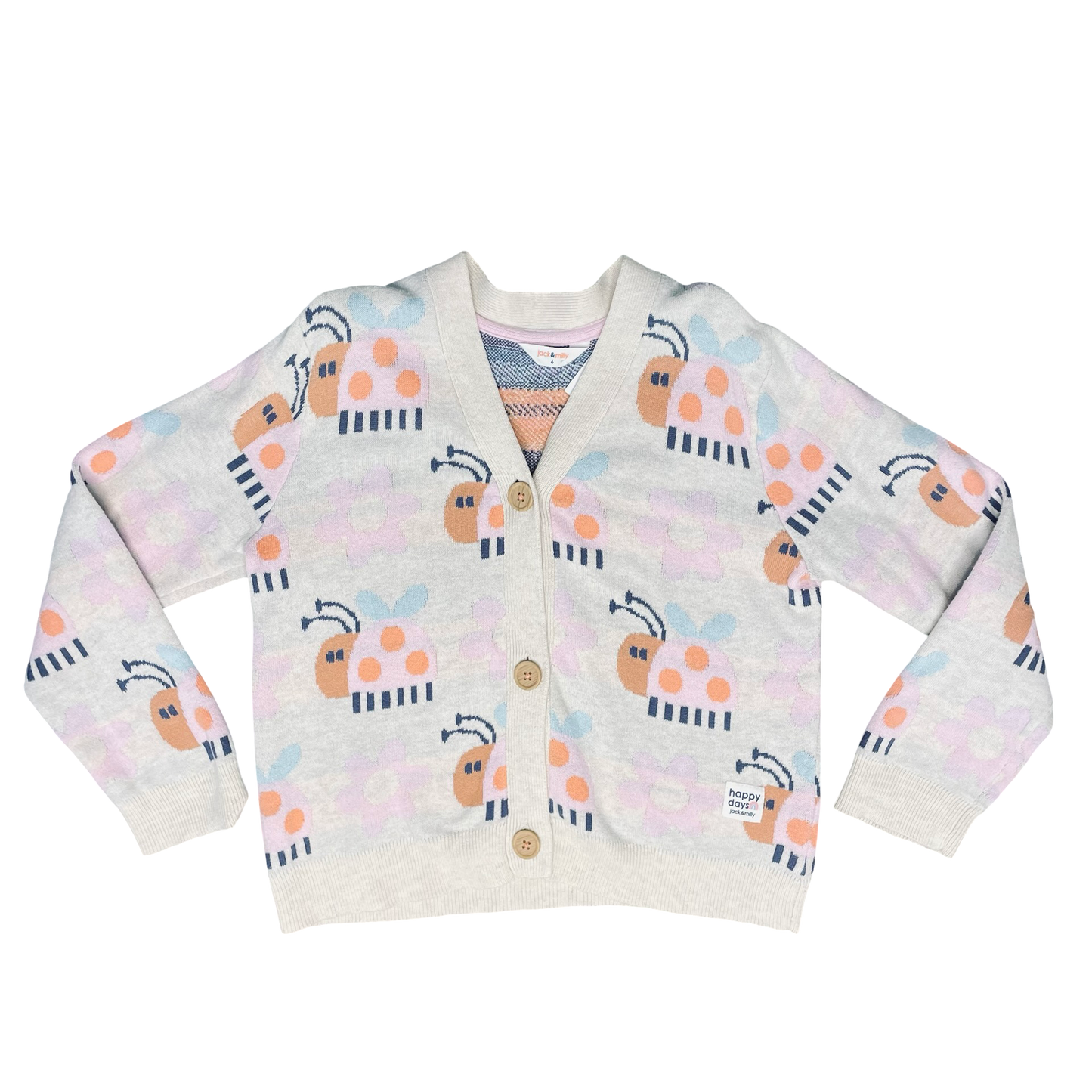 Multi Jack & Milly Cardigan, 6Y