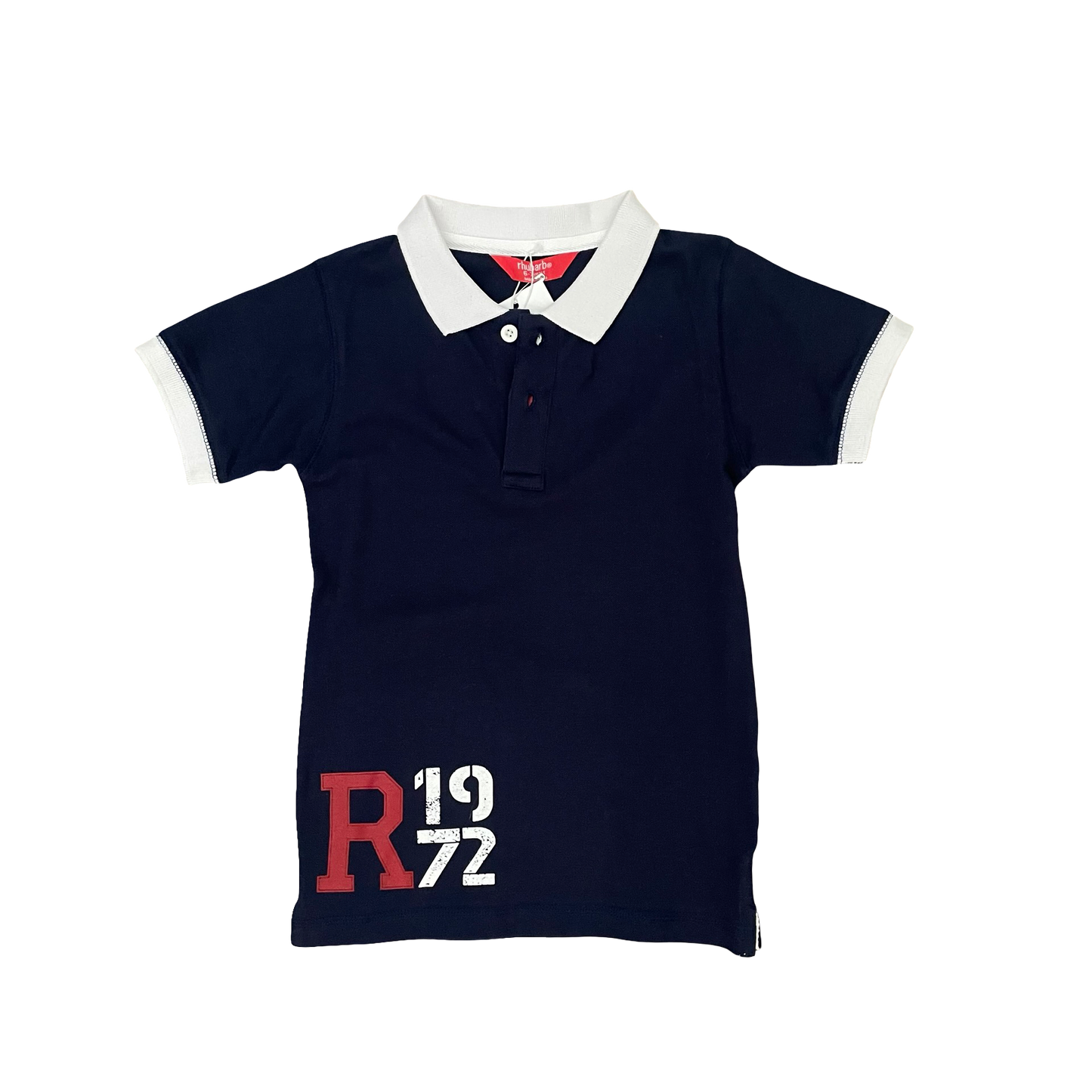 Navy Rhubarb Polo Shirt, 6-7Y