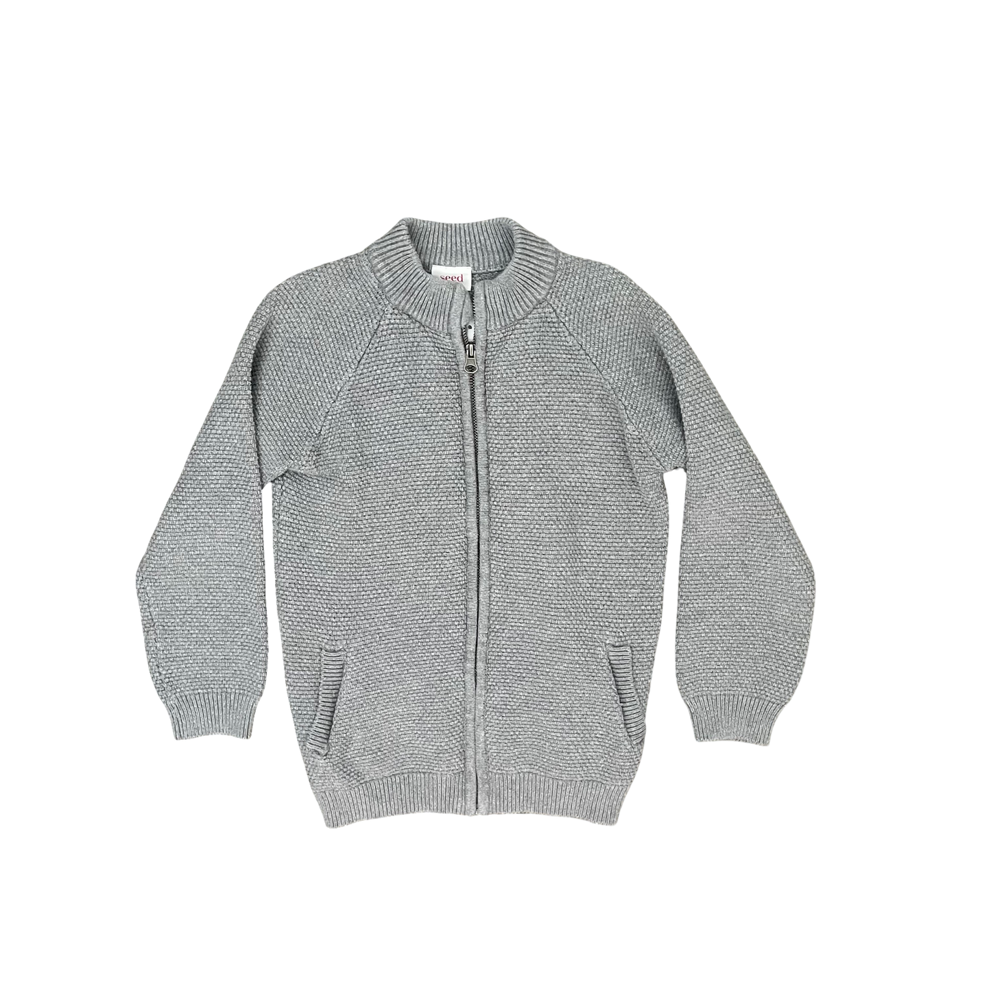 Grey Seed Cardigan, 7Y