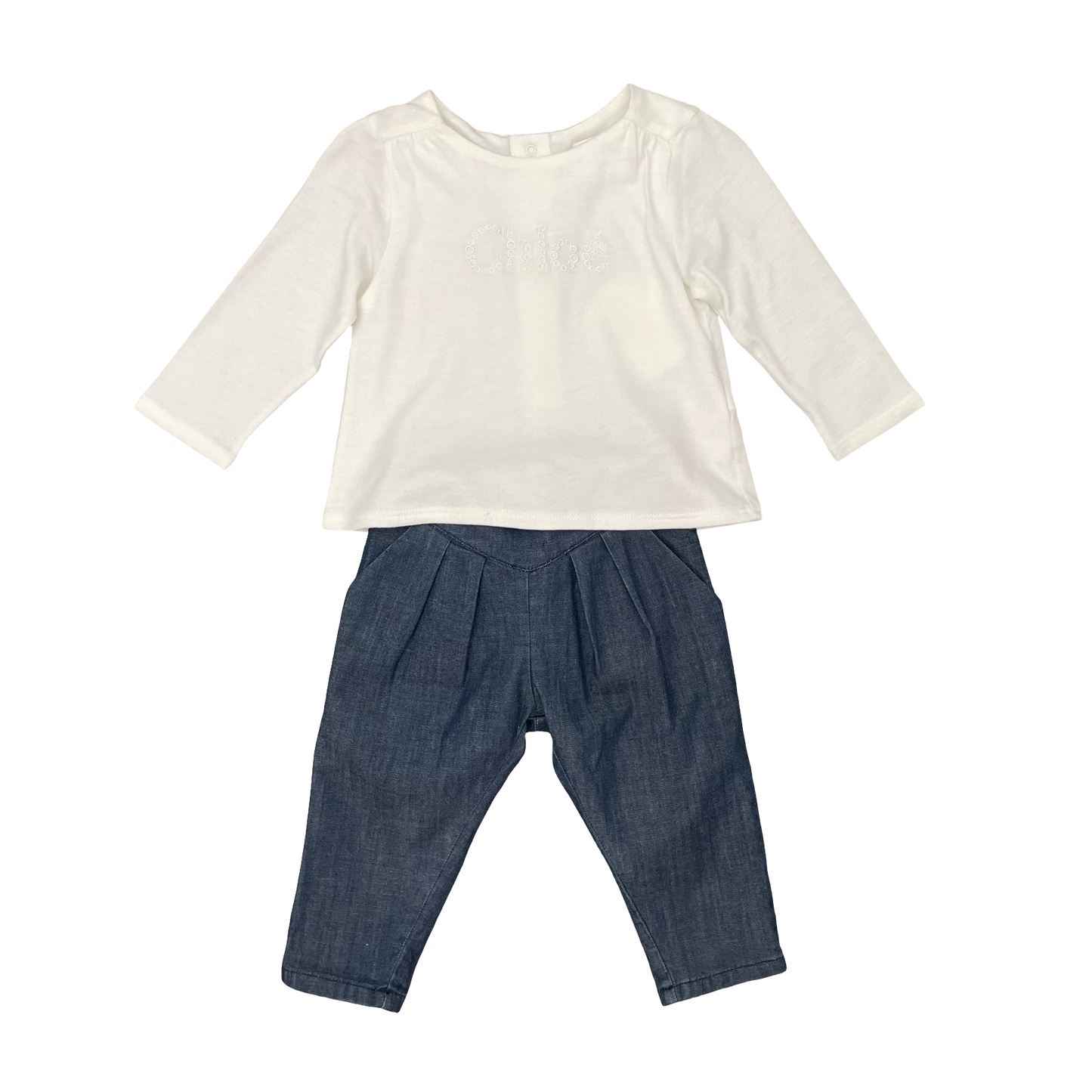 Denim Chloe Pants, 6-12M