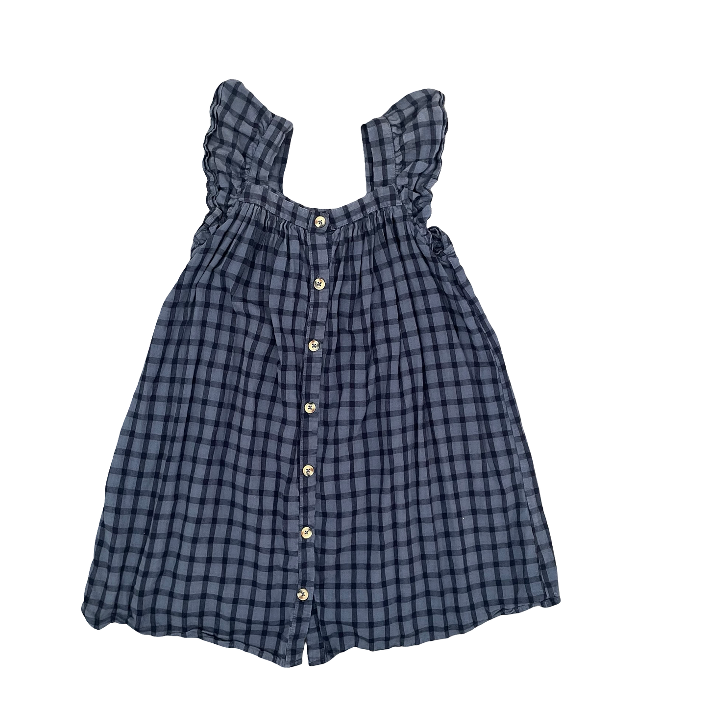 Navy Gingham Cotton On Kids Dress, 8Y