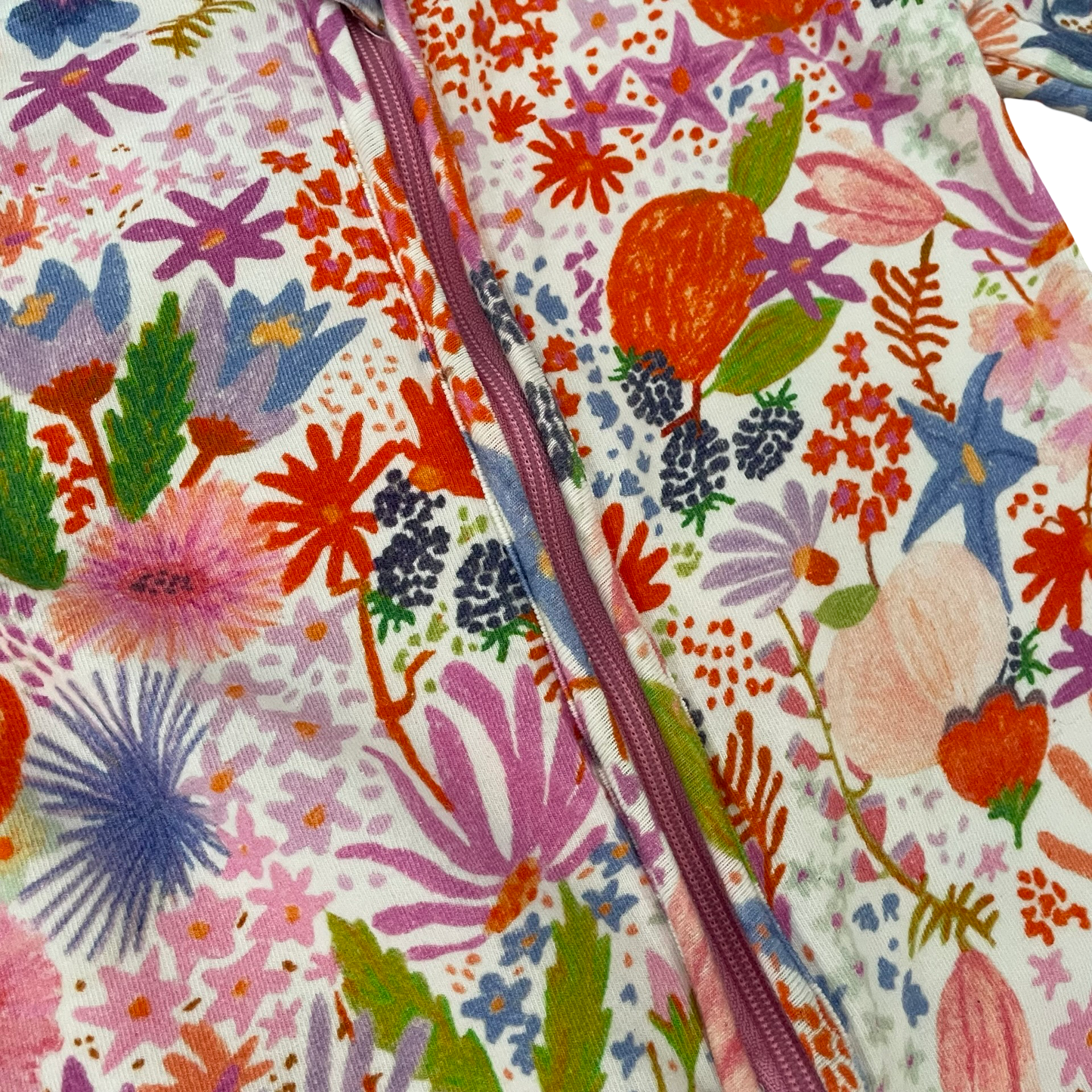 Floral Kip & Co Zip Romper, 1Y