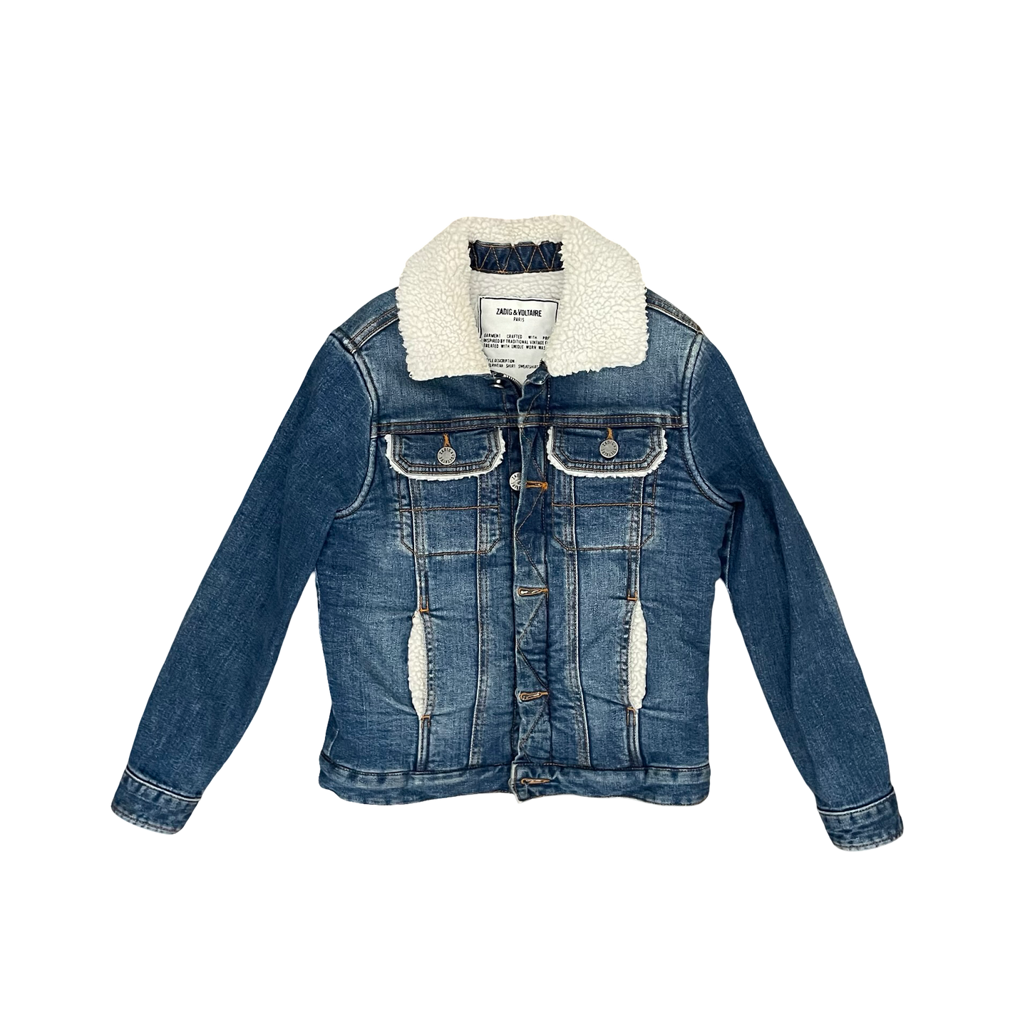 Denim Zadig & Voltaire Denim Jacket, 8Y