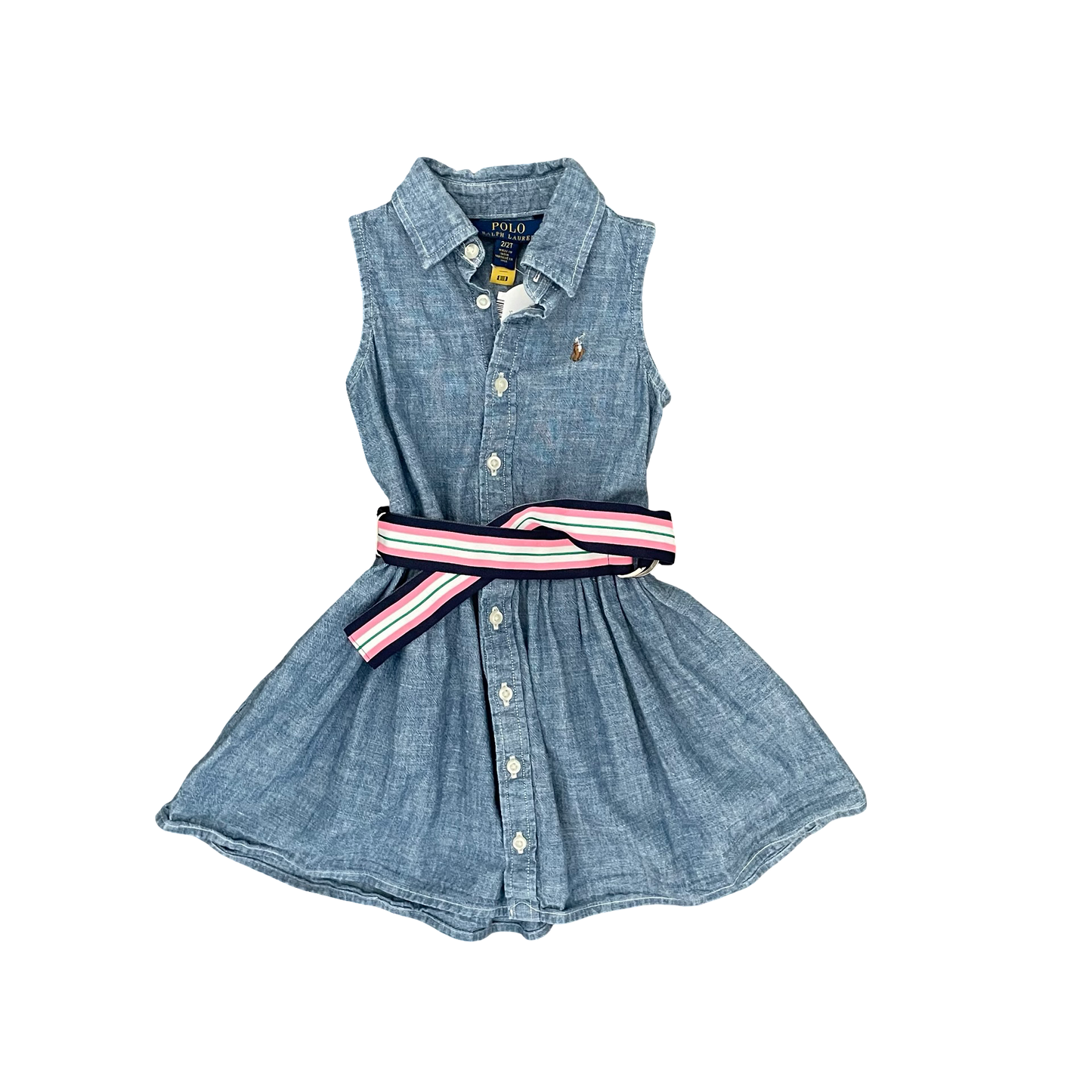 Chambray Polo Ralph Lauren Dress, 2Y