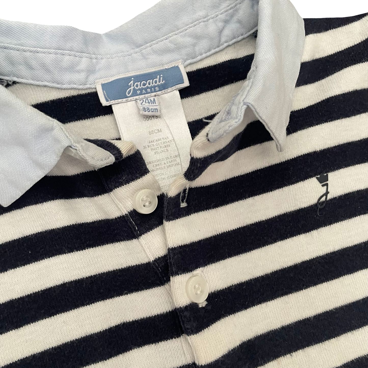 Stripe Jacadi Paris Bodysuit, 24M
