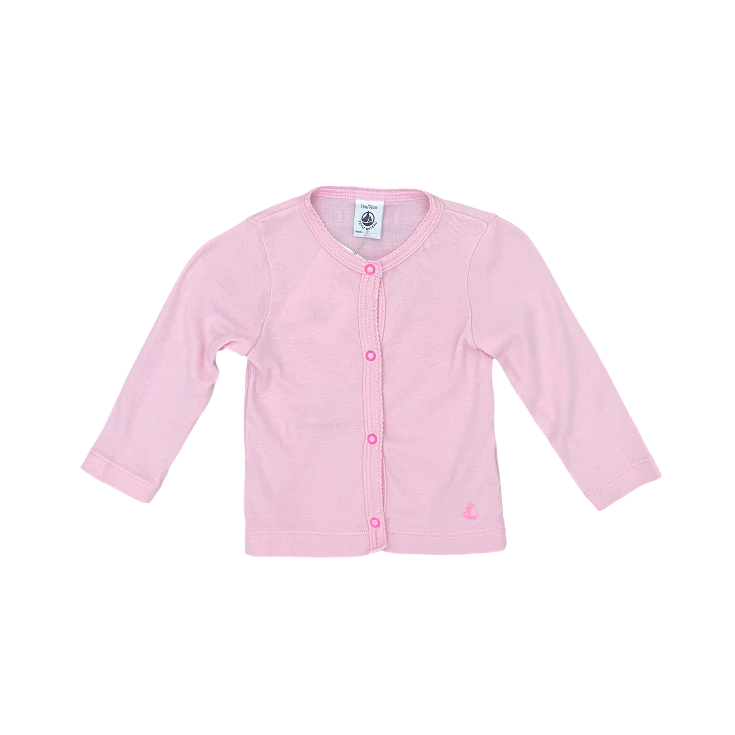 Pink Petit Bateau Cardigan, 12M