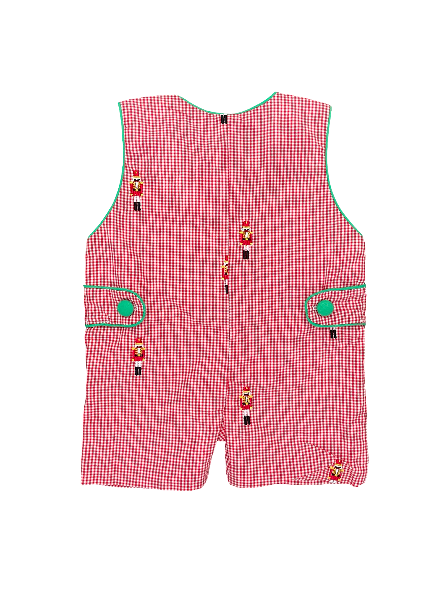Red check Sutherby Lane Playsuit, 3M