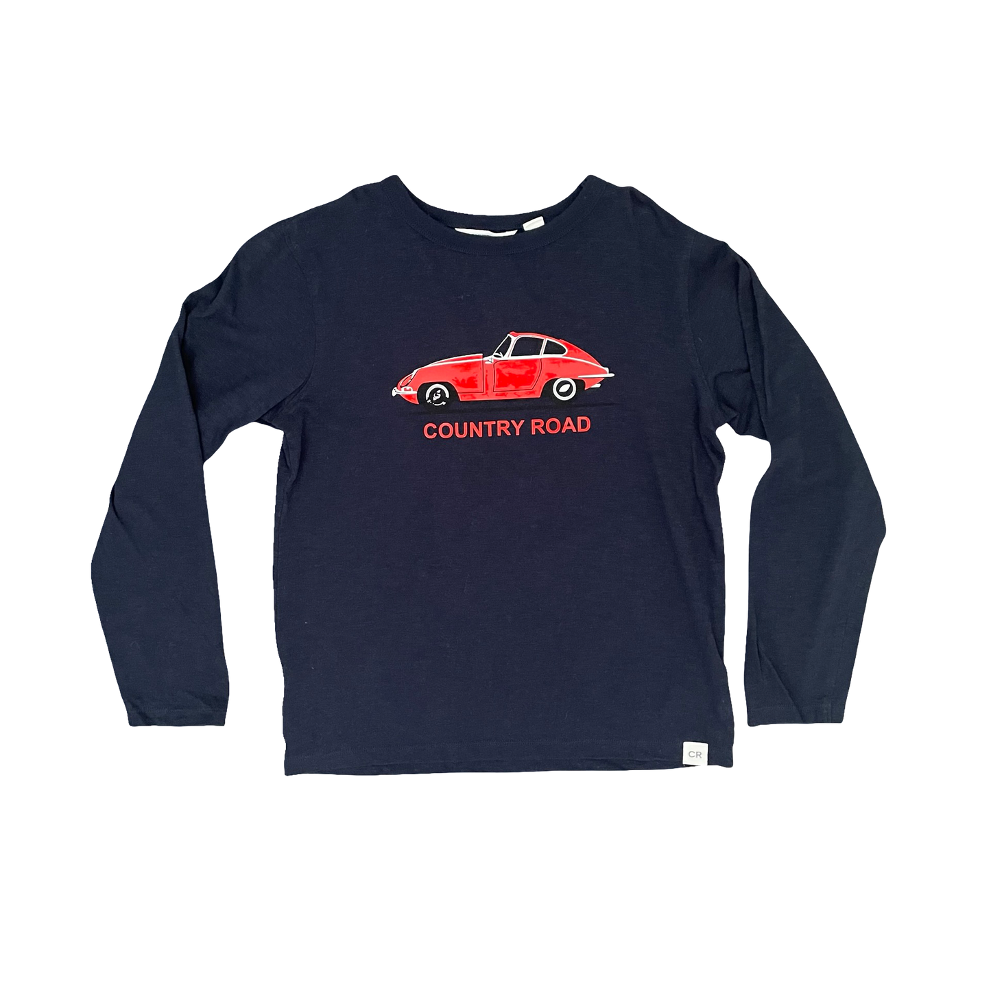 Navy w car Country Road Long Sleeve Top, 10Y