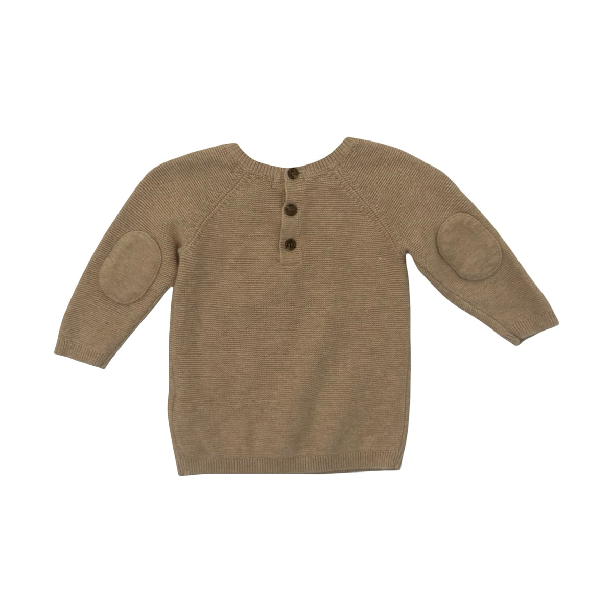 Mocha Purebaby Knit Jumper, 3-6M
