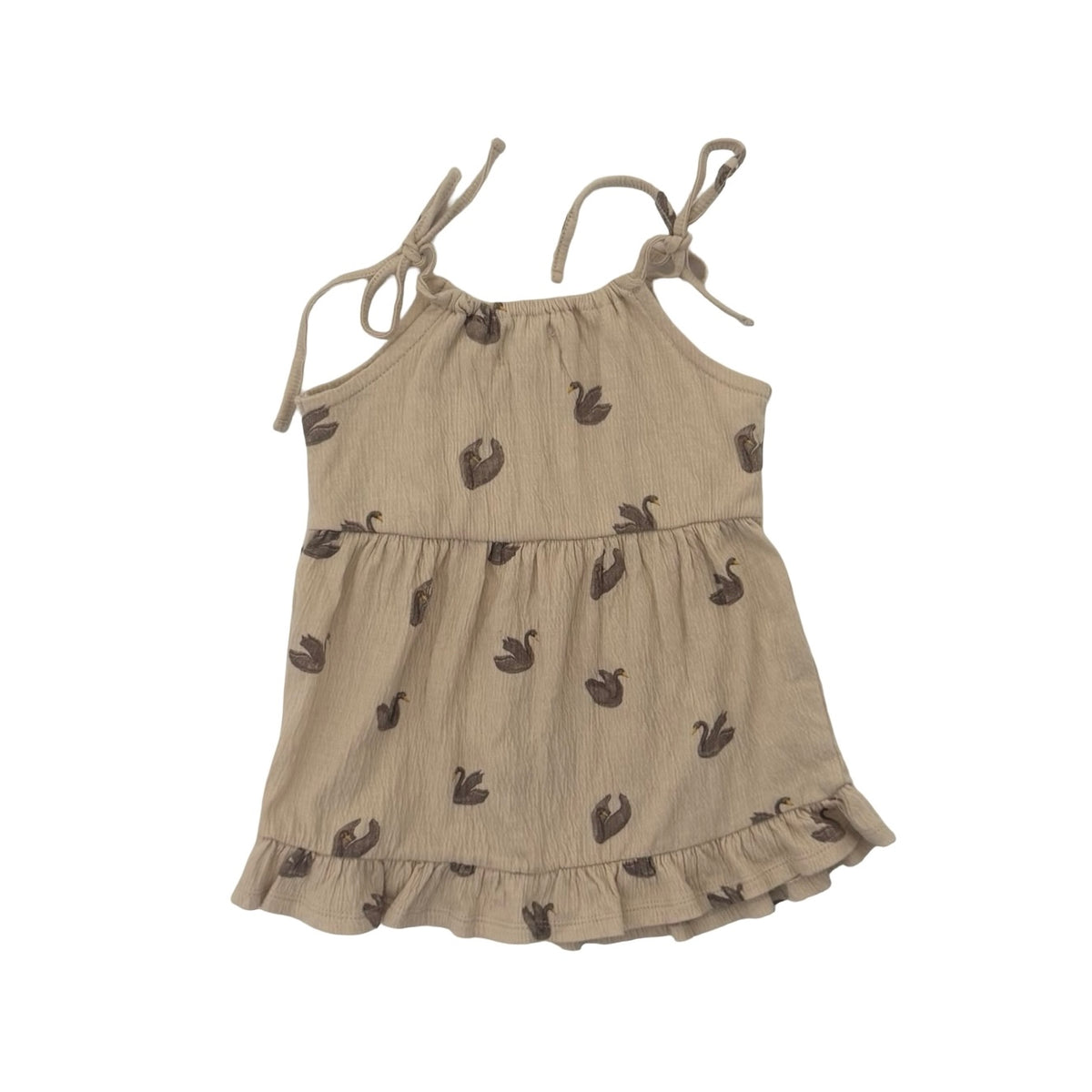 Natural Wilson and Frenchy Swan Dress, 6-12M