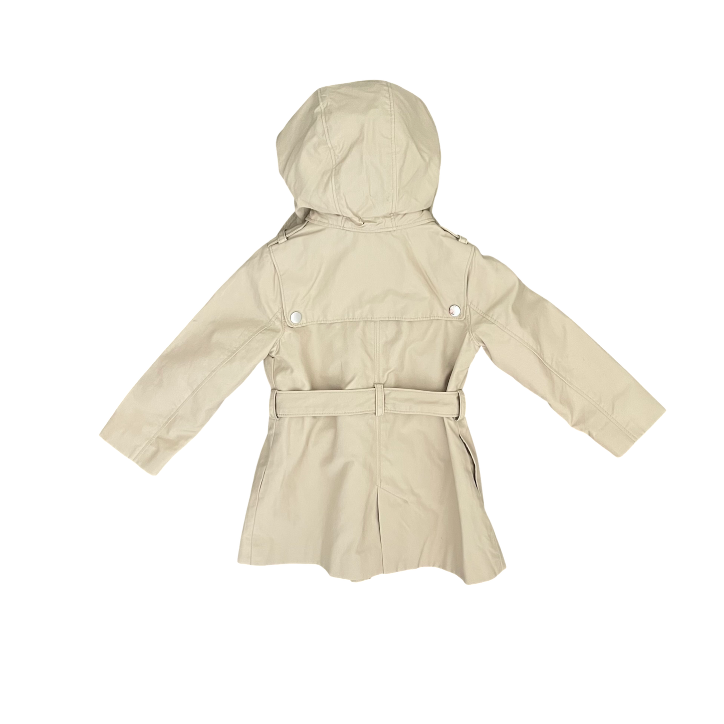 Ecru Zara Trench Coat, 4Y