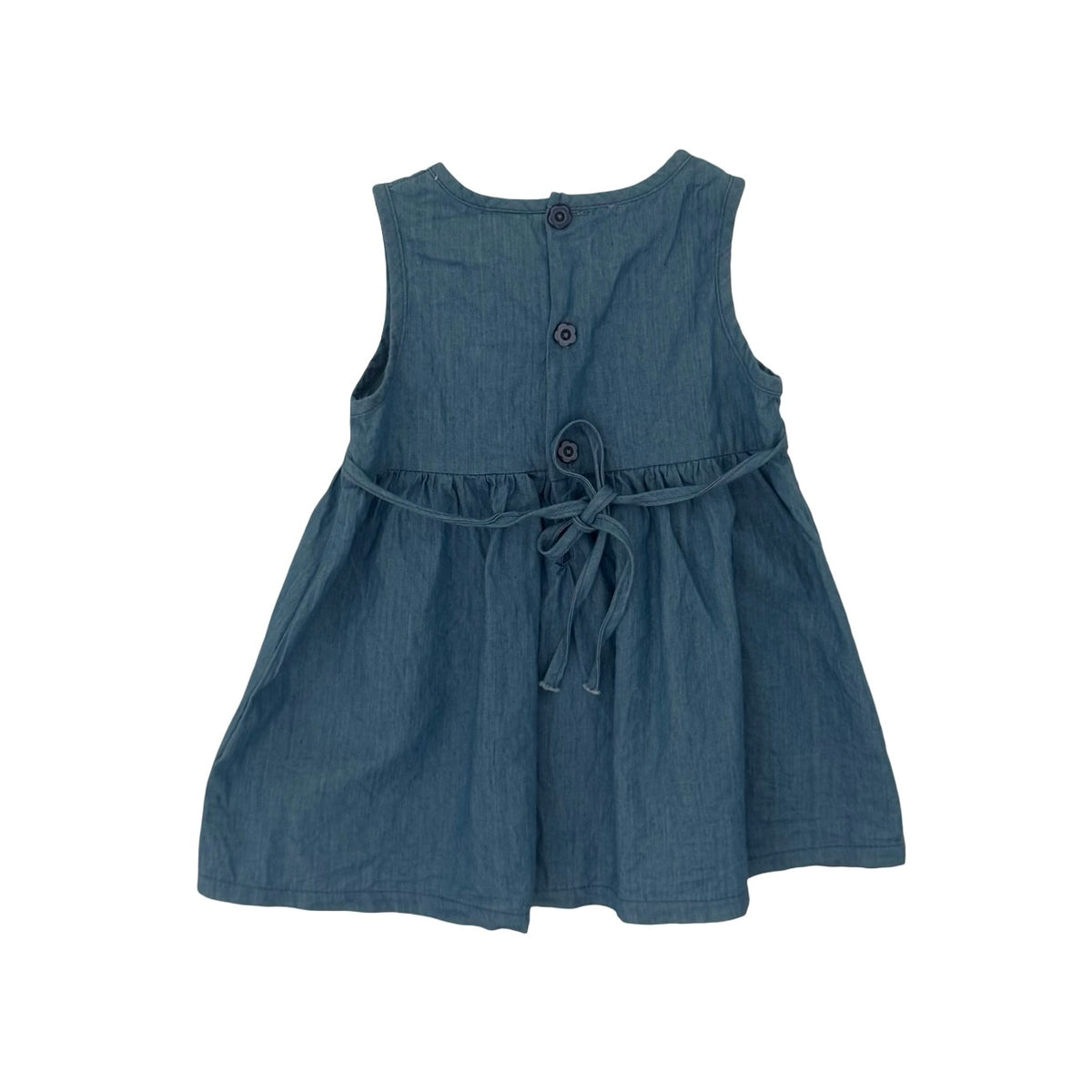 Denim Sunny Baby Dress, 6-12M