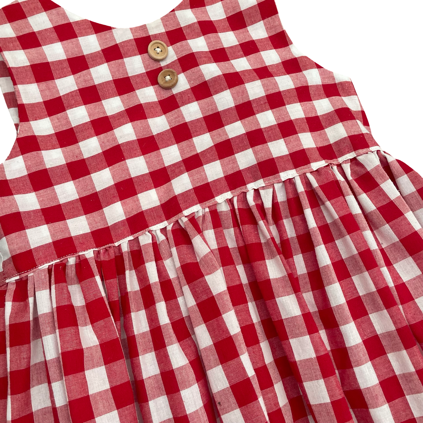 Red check Lulu's Handmade Dress Dress, 3Y