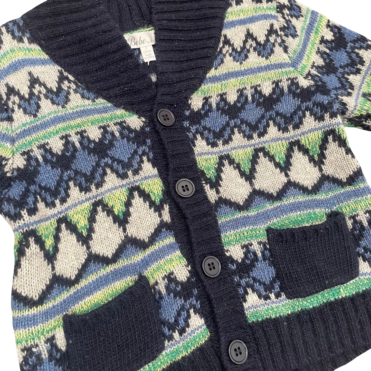 Multi Bebe by Minihaha Wool Cardigan, 2Y