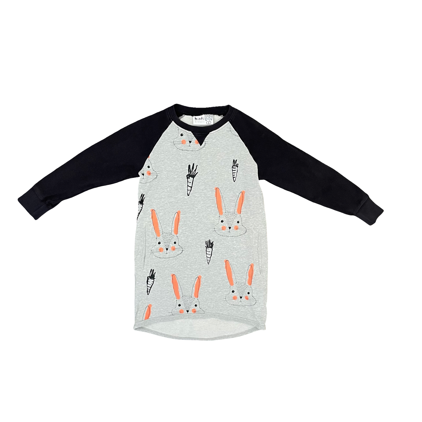 Multi Minti Long Sleeve Dress, 6Y