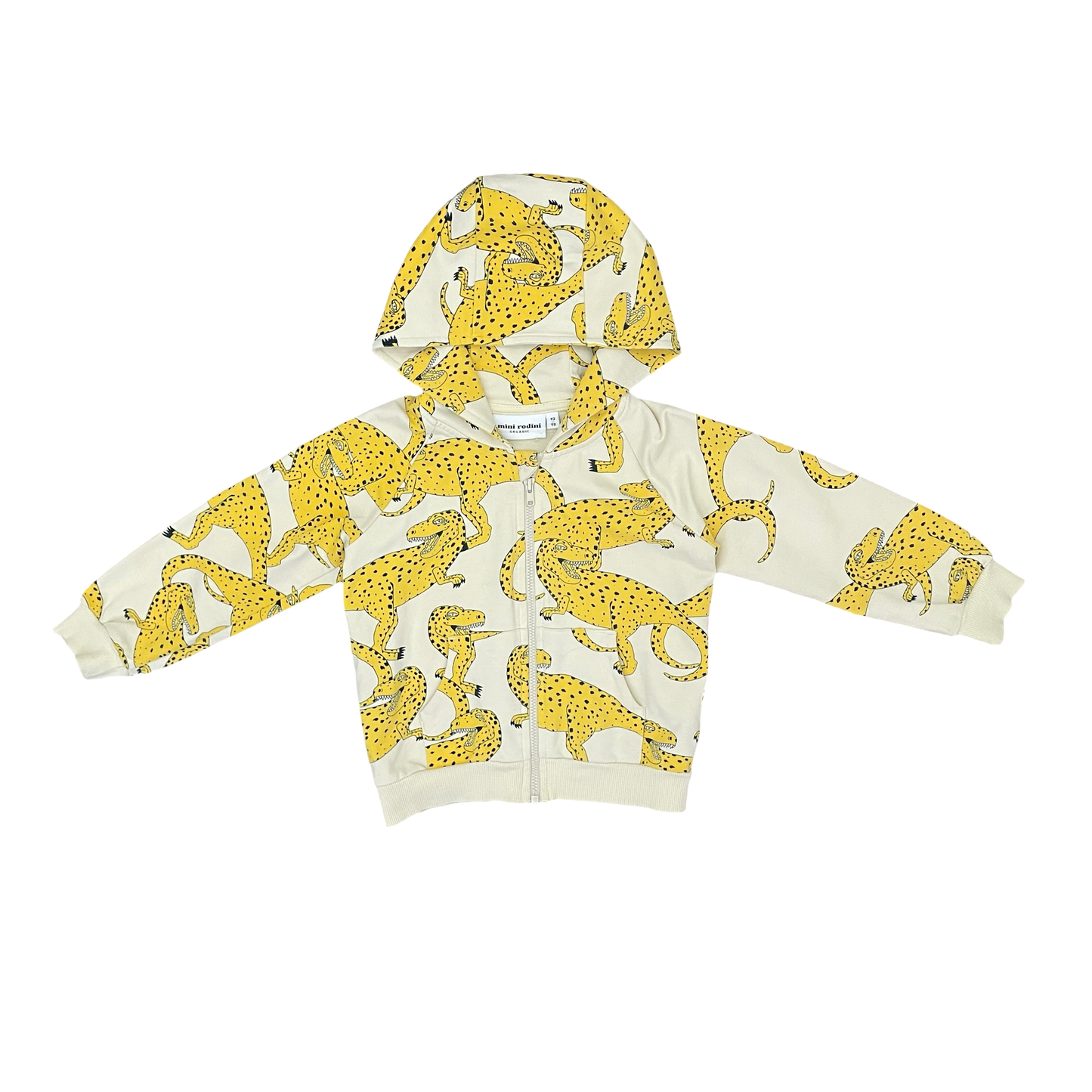 Yellow Mini Rodini Hoodie, 2Y