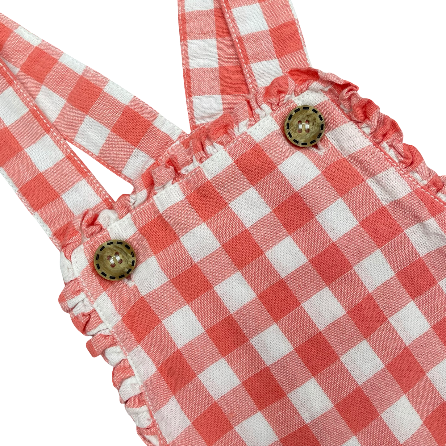 Gingham Purebaby Overalls, 3Y