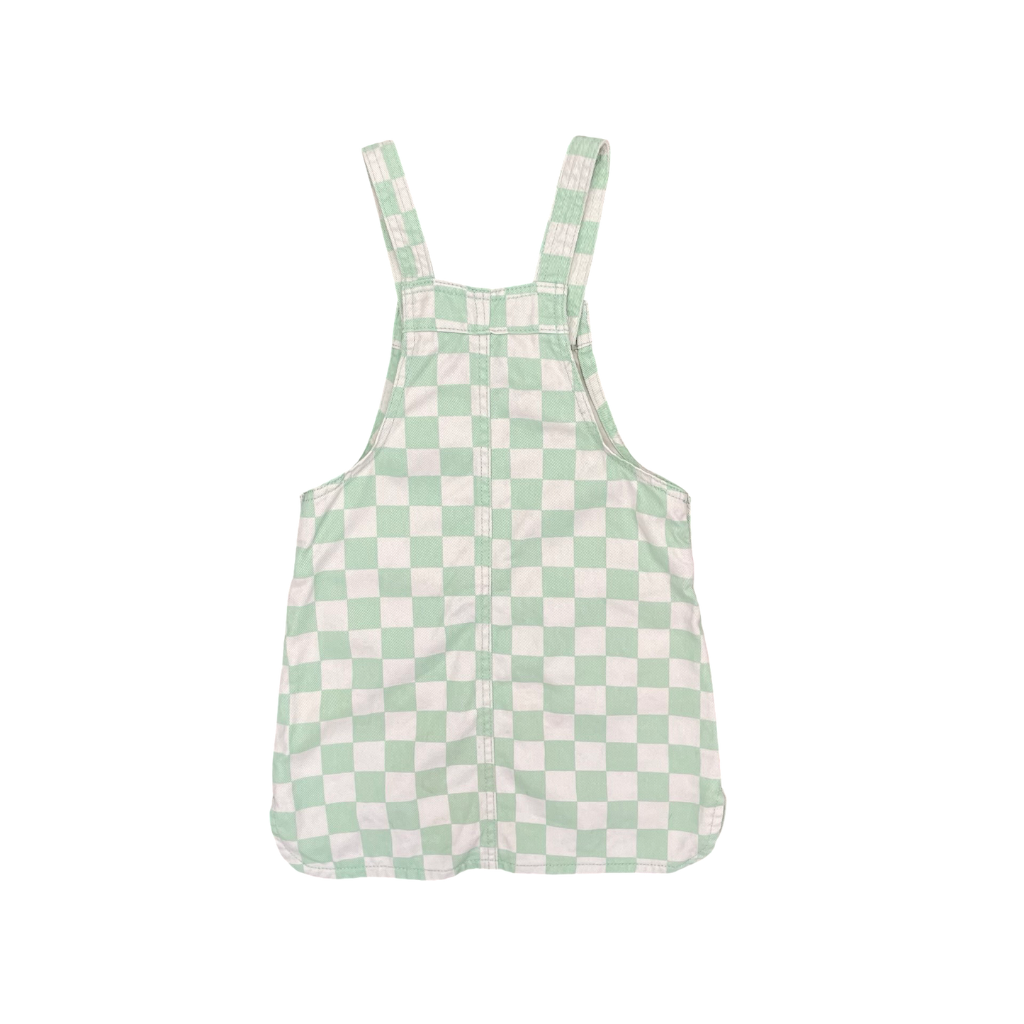 Green 1964 Denim Pinafore, 5Y