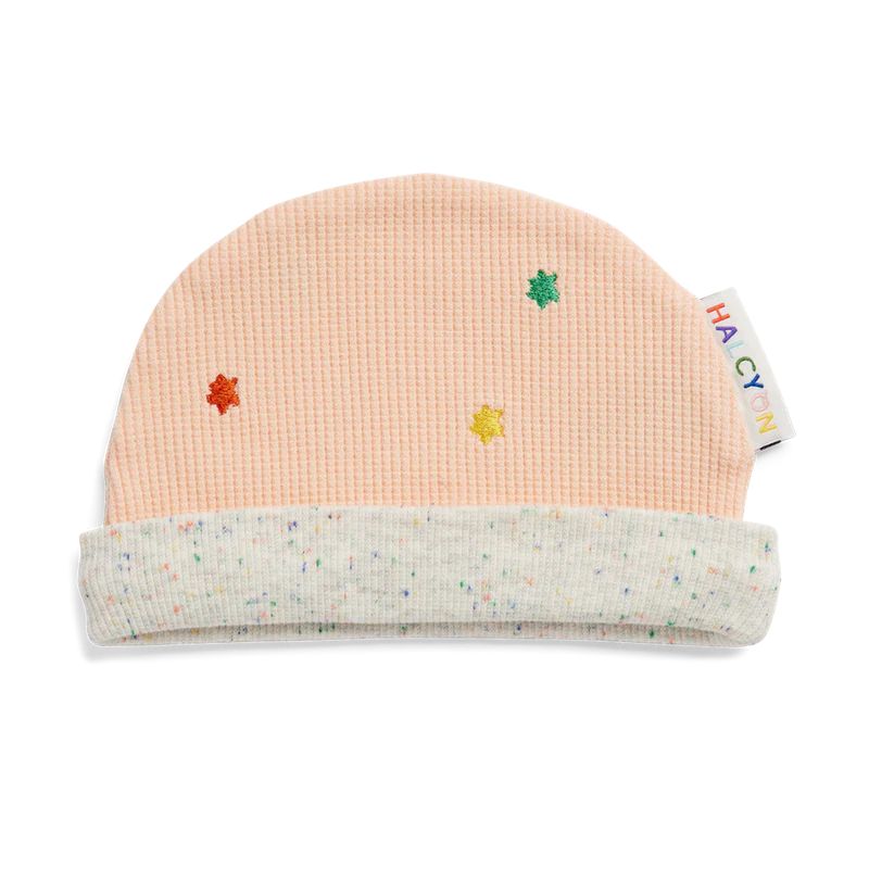 Peach Halcyon Nights Beanie, 6-12M