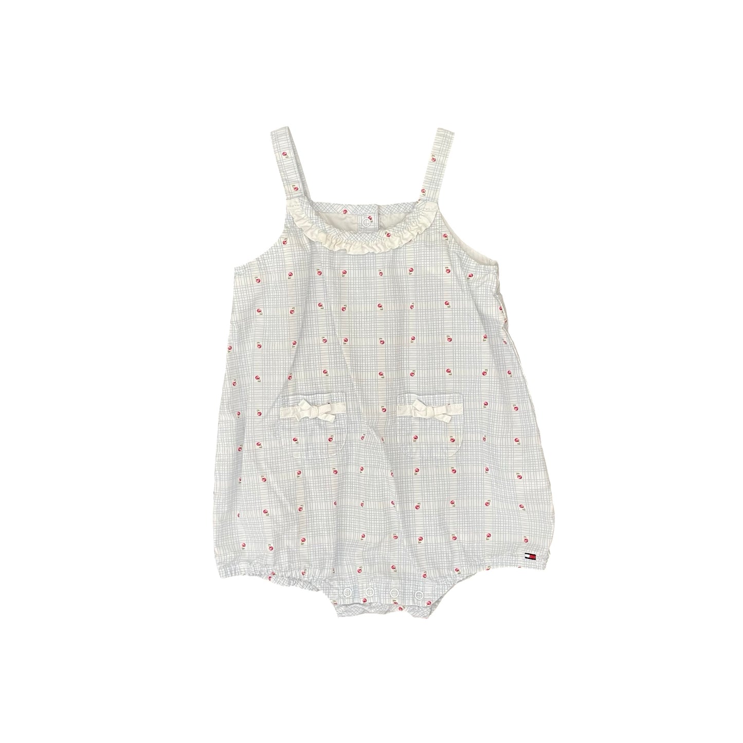 Blue and White Tommy Hilfiger Romper, 6-9M
