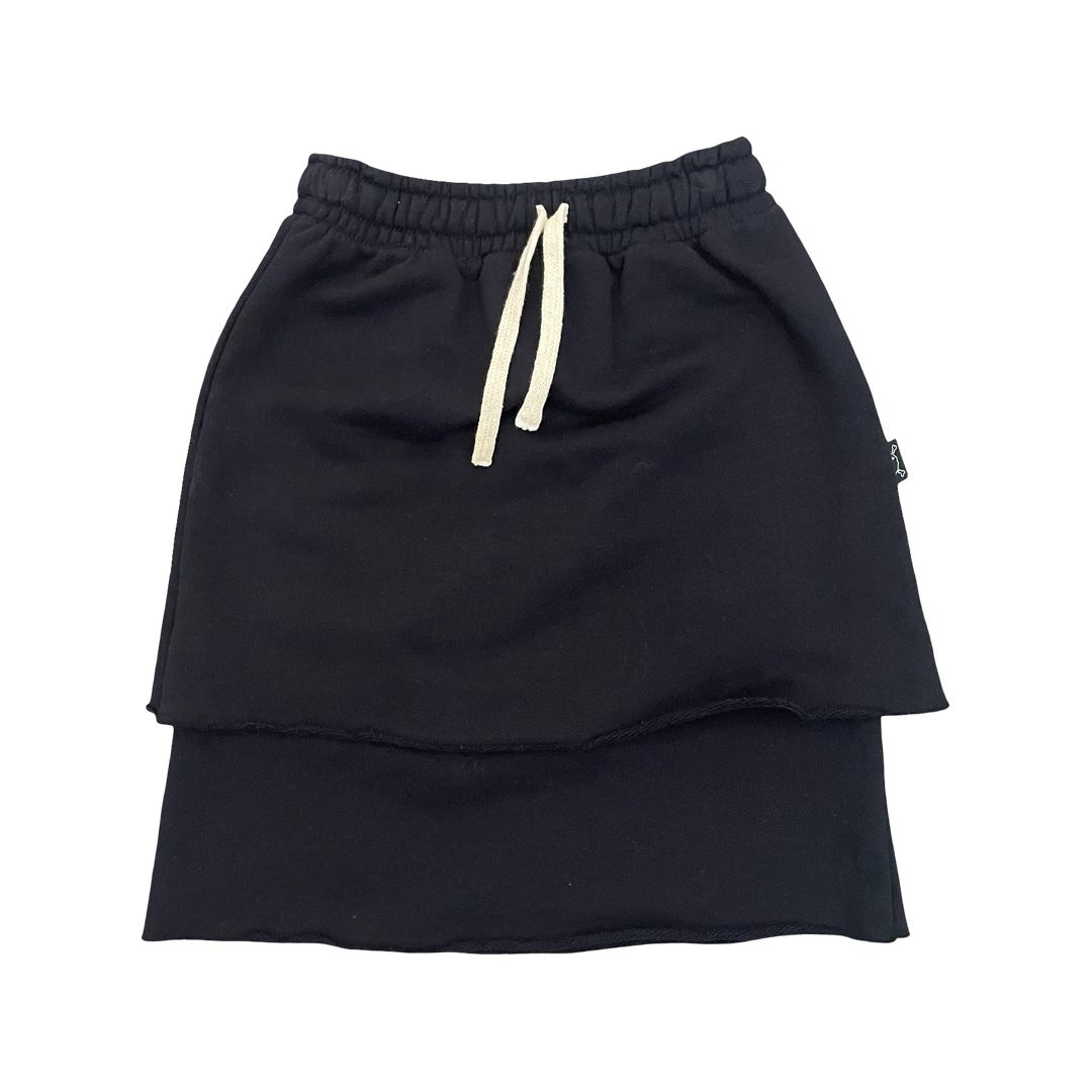 Black Nununu Skirt, 4-5Y