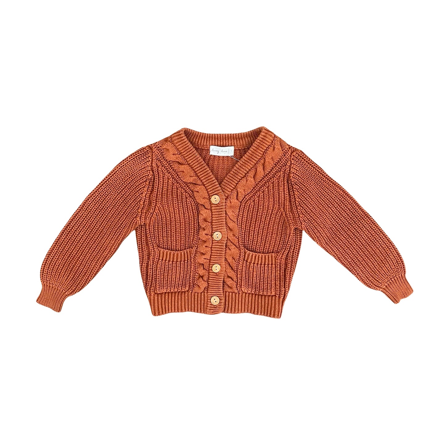 Tan Lacey Lane Cardigan, 1Y