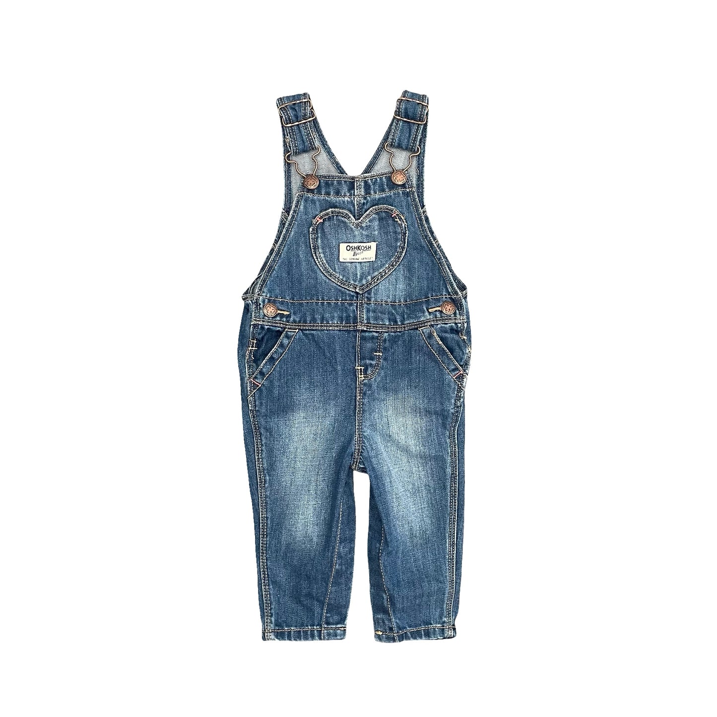 Denim Oshkosh B’gosh Overalls, 6-9M