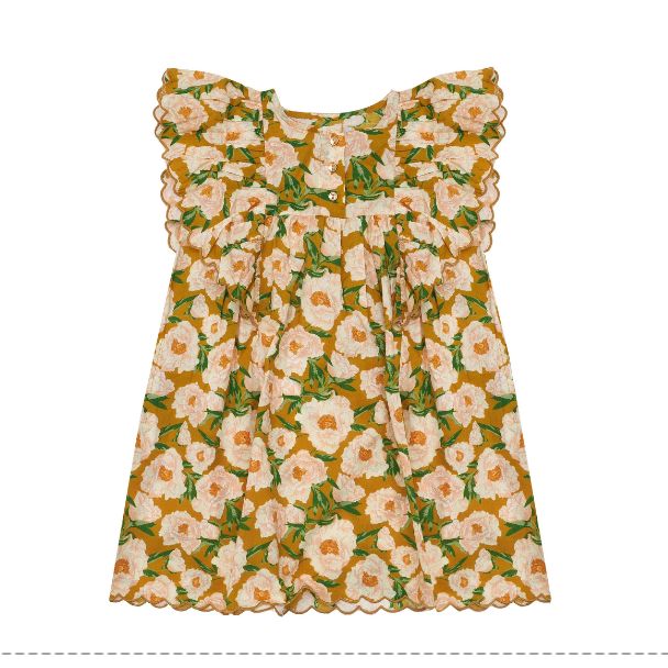 Floral bella + lace Dress, 3Y