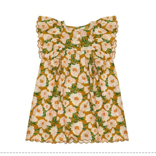 Floral bella + lace Dress, 3Y