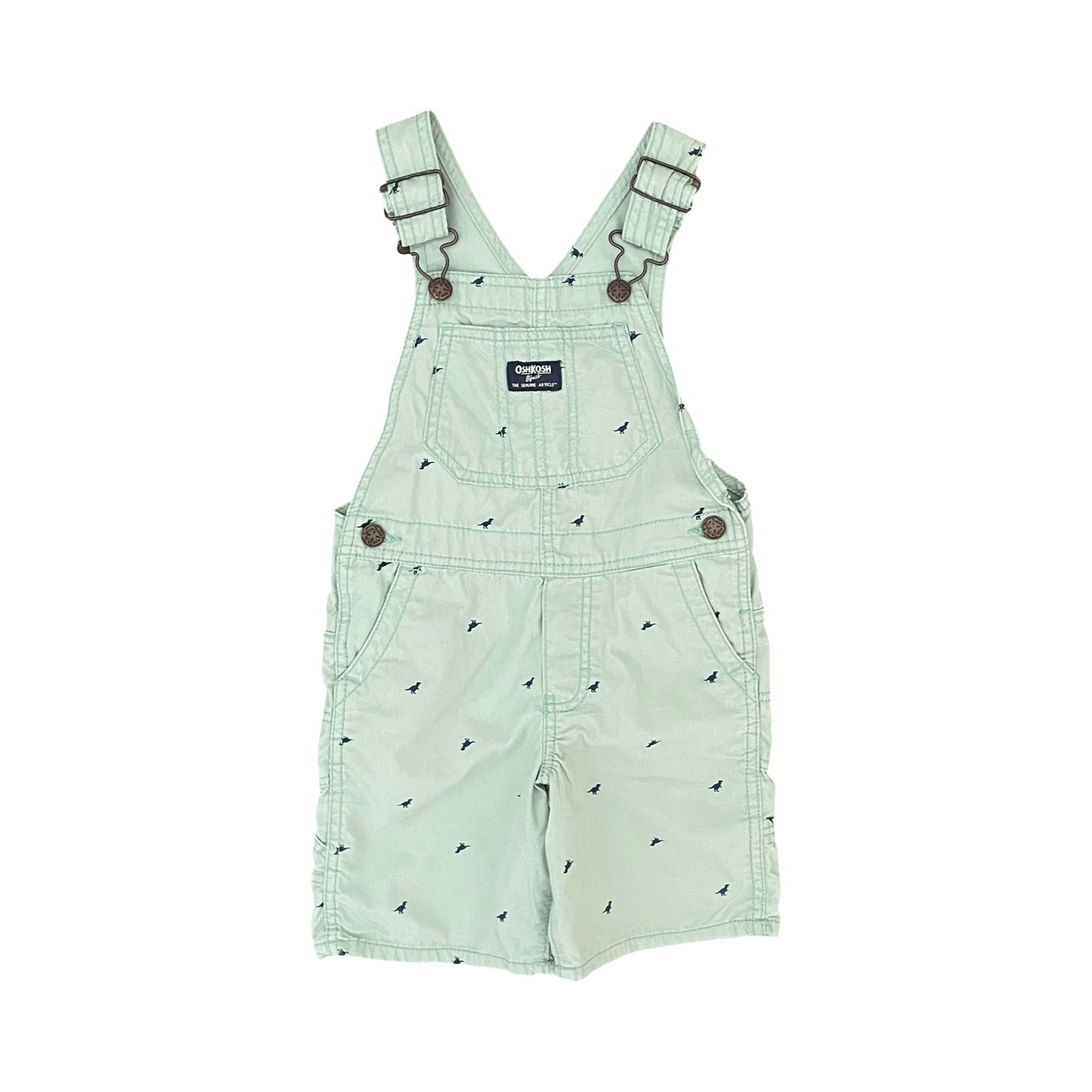 Green Oshkosh B’gosh Overalls, 4Y