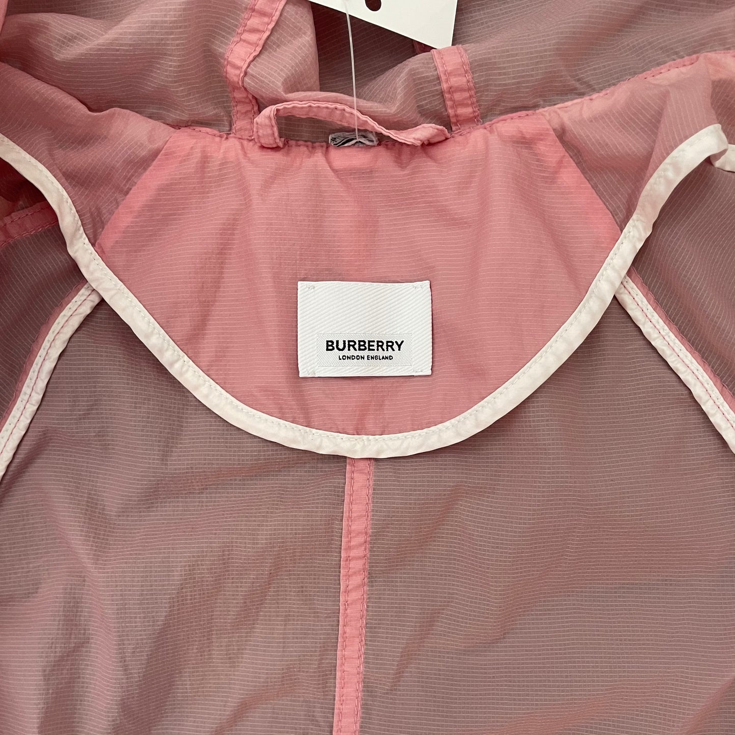 Pink Burberry Windbreaker, 3Y