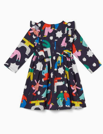 Multi Gorman Playground Dress, 5-6Y
