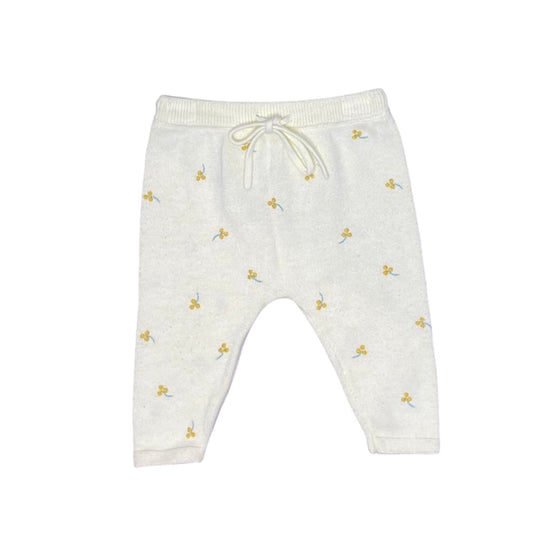 Lemon Purebaby Knitted Leggings, 000