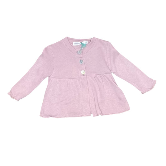 Pink Bamboo & love Cardigan, 1-3M