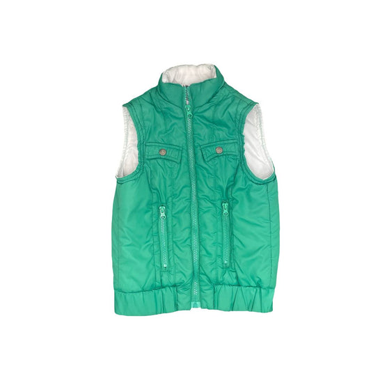 Green Ouch Puffer Vest, 7Y