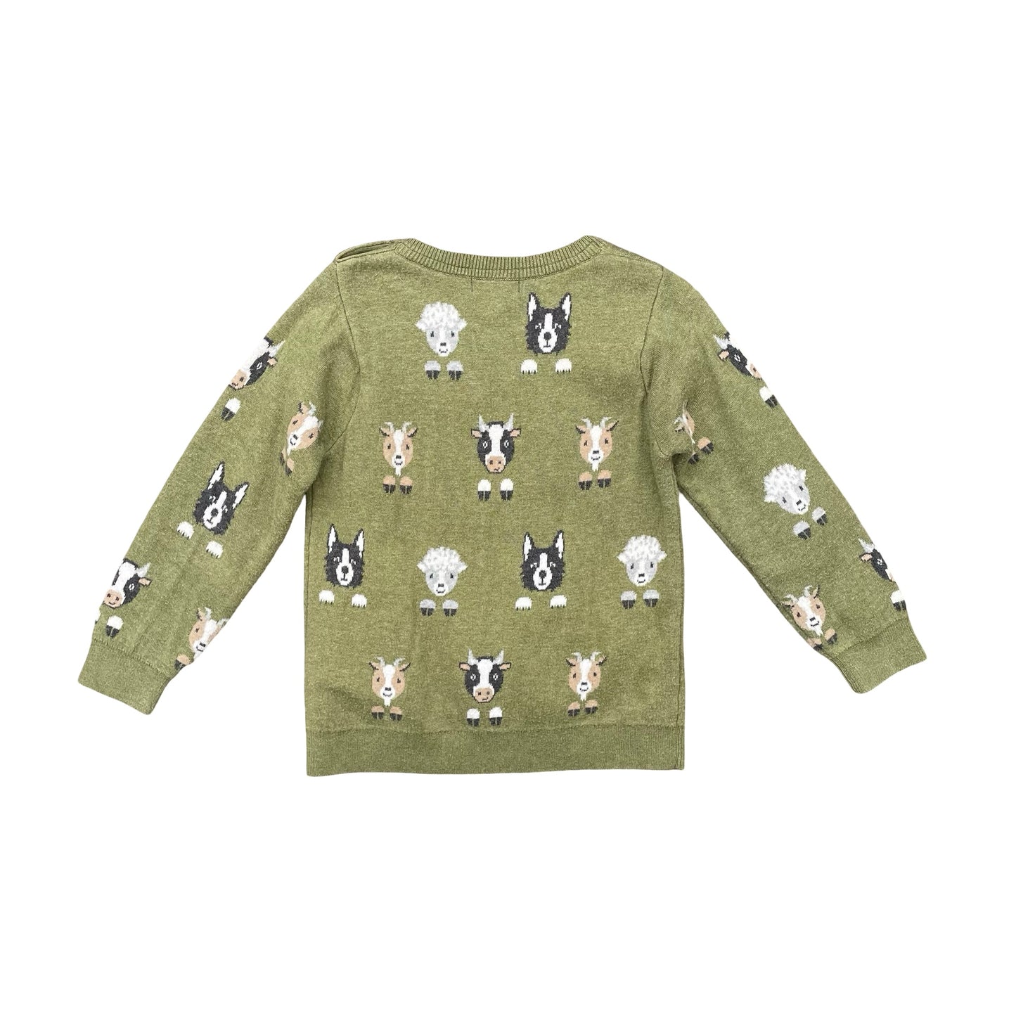 Green Purebaby Knit Jumper, 3Y