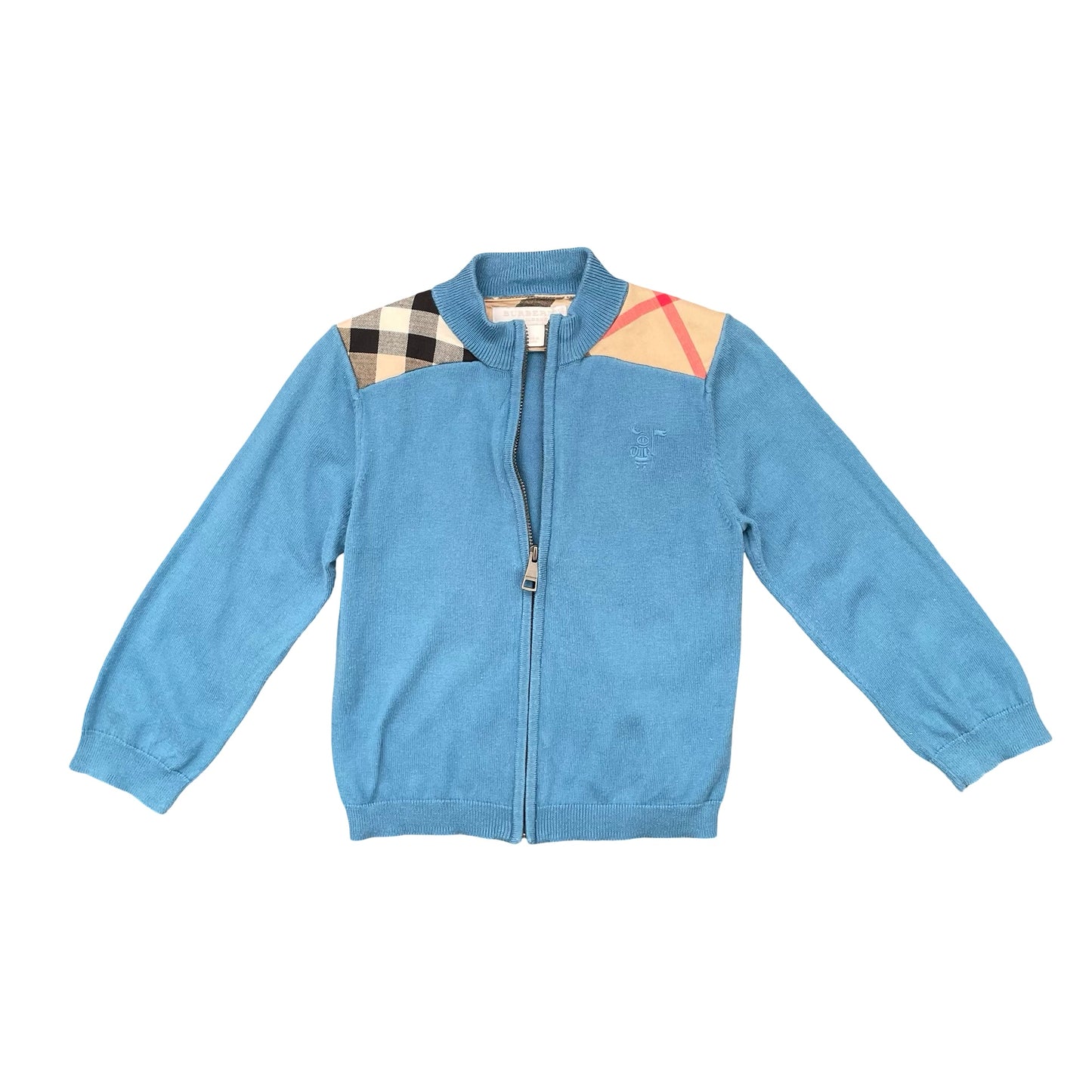 Blue Burberry Cardigan, 3Y