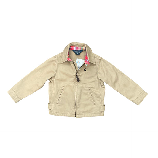 Tan Polo Ralph Lauren Twill Jacket, 3Y