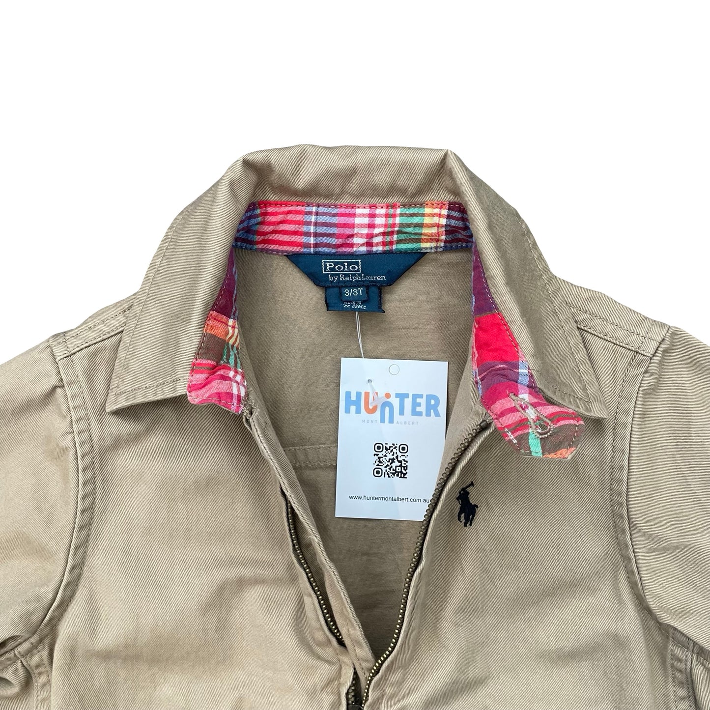 Tan Polo Ralph Lauren Twill Jacket, 3Y