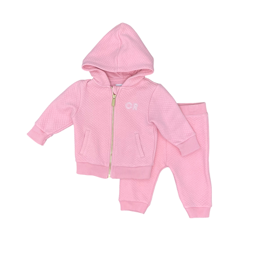Pink Country Road Sweater & Track Pant Set, 0