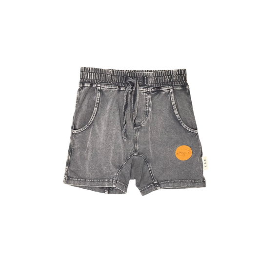 Black Hux Shorts, 6-12M