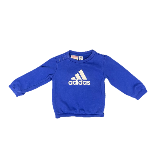 Blue Adidas Jumper, 6-9mths
